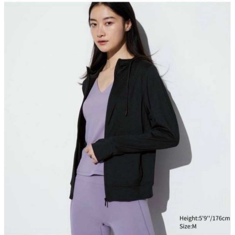 Uniqlo AIRism UV Protection กันยูวี สีดำ