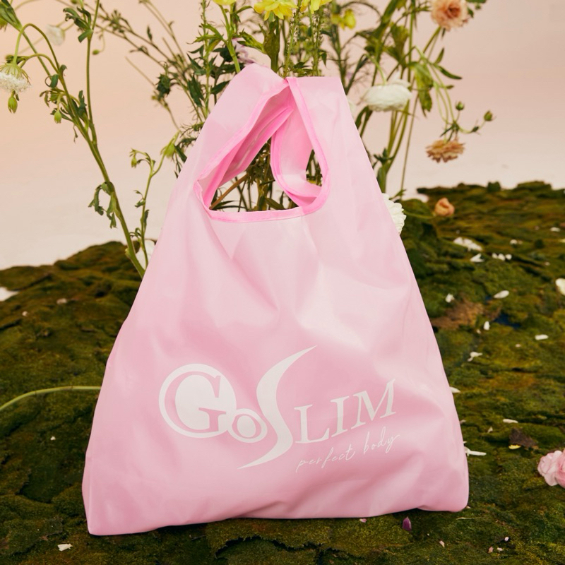 GoSlim Shopping Bag สีชมพูสวยหวาน จุของได้เยอะ