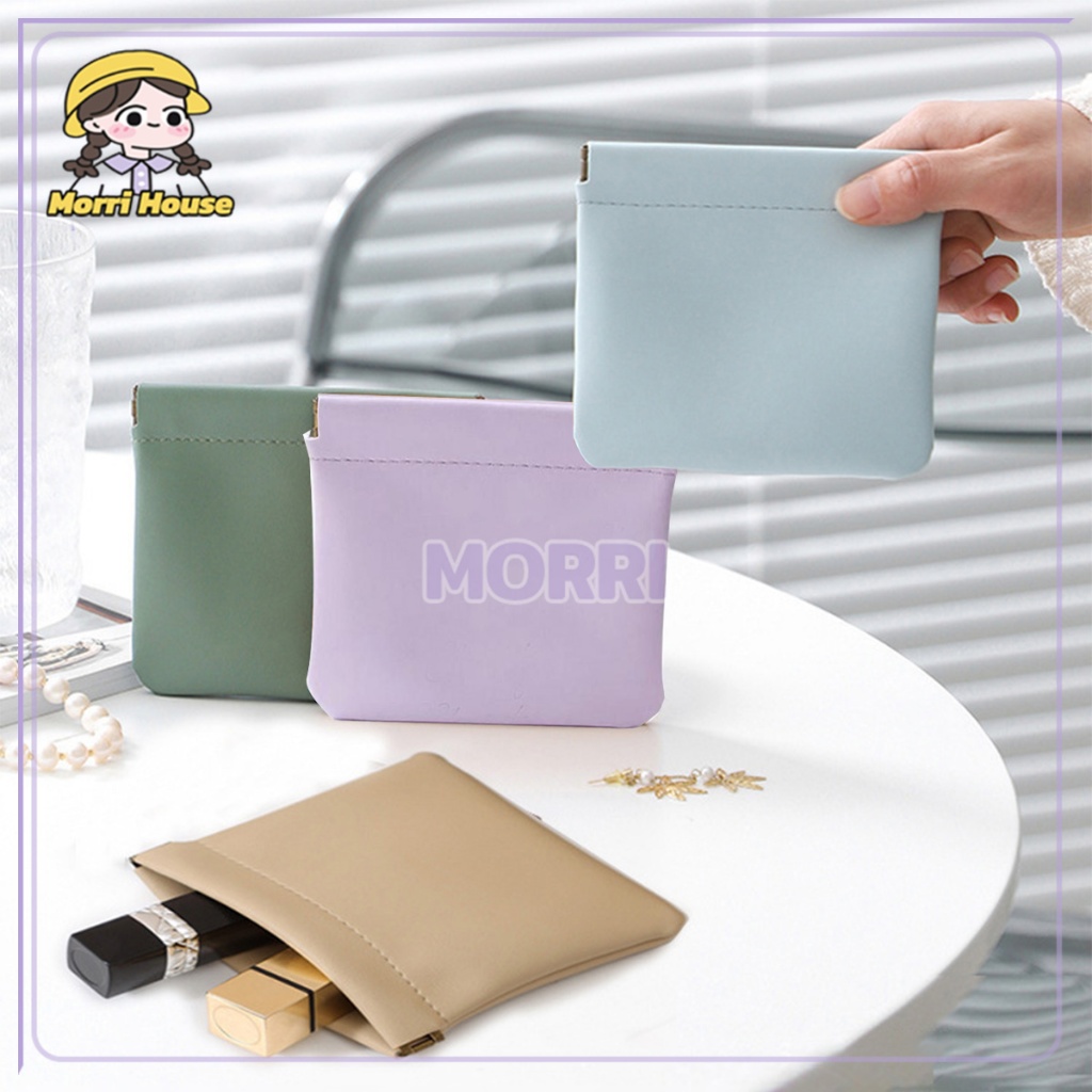 ซองเก็บของ ขนาดเล็ก ถุงเก็บเคส หนัง PU แบบยืดหยุ่น ขนาดเล็ก แบบพกพา กันน้ำ กันเหงื่อ เก็บหูฟัง เก็บเงิน