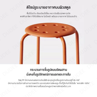 DUDEE ins style เก้าอี้ Plastic ราคาถูก ไม่ต้องต่อประกอบ SY5 วัสดุพลาสติก คุณภาพดี
