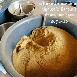 เฮนน่า[สีน้ำตาลแดงกุหลาบ]✓เฮนน่าย้อมผมหงอก&บำรุง✓เกรดพรีเมี่ยม(ย้อมติดง่าย)ธรรมชาติ100% "พันธุ์ไทยเฮิร์บ"