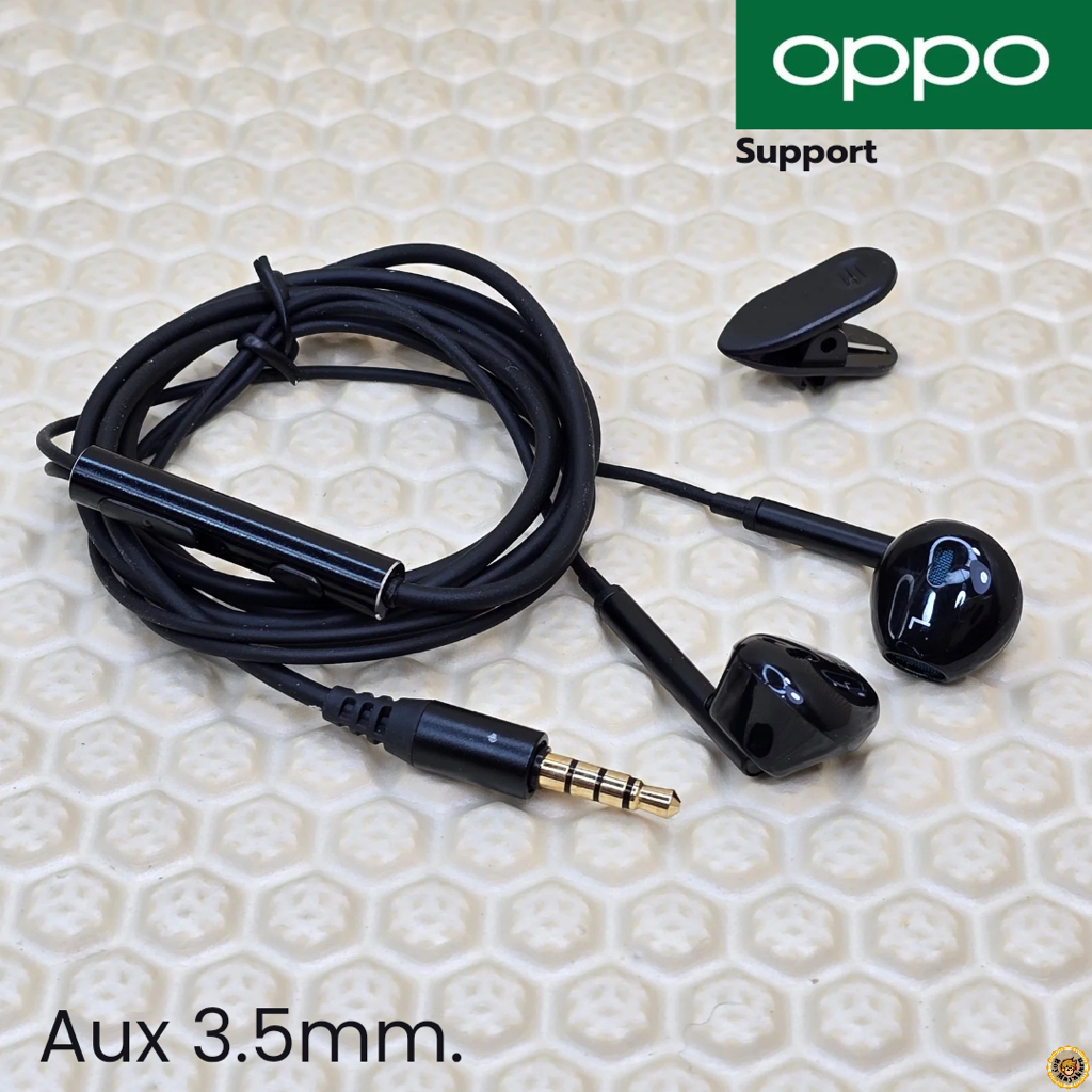 หูฟัง สมอลทอล์ค Aux 3.5mm สำหรับ OPPO ออปโป้ A58 รูปทรงสวมใส่สบาย เสียงดี เบสนุ่ม เพิ่ม-ลดระดับเสียง M15