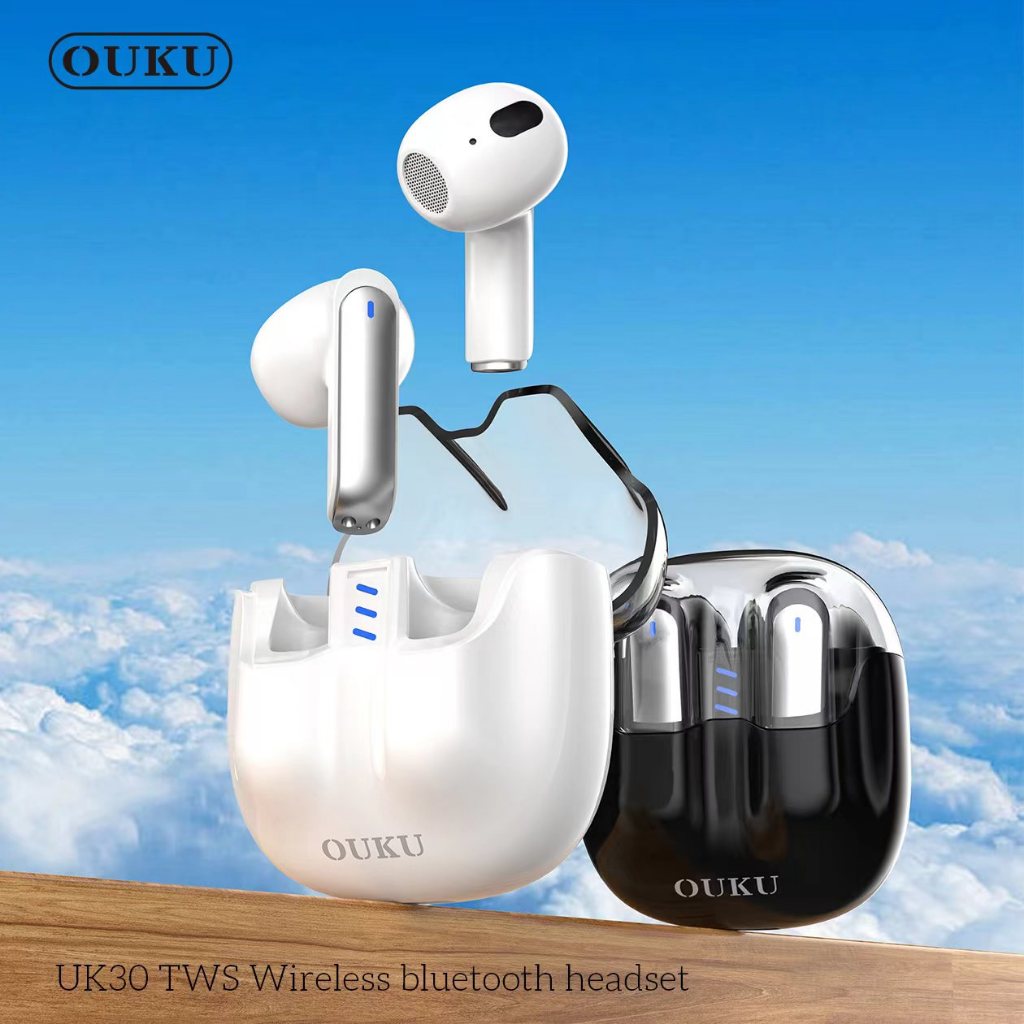 ใหม่ !! OUKU UK30 หูฟังบลูทูธไร้สาย TWS wireless bluetooth headset หูฟังไร้สาย บลูทูธ V.5.3 เชื่อมต่อง่าย คุณภาพเสียงดี