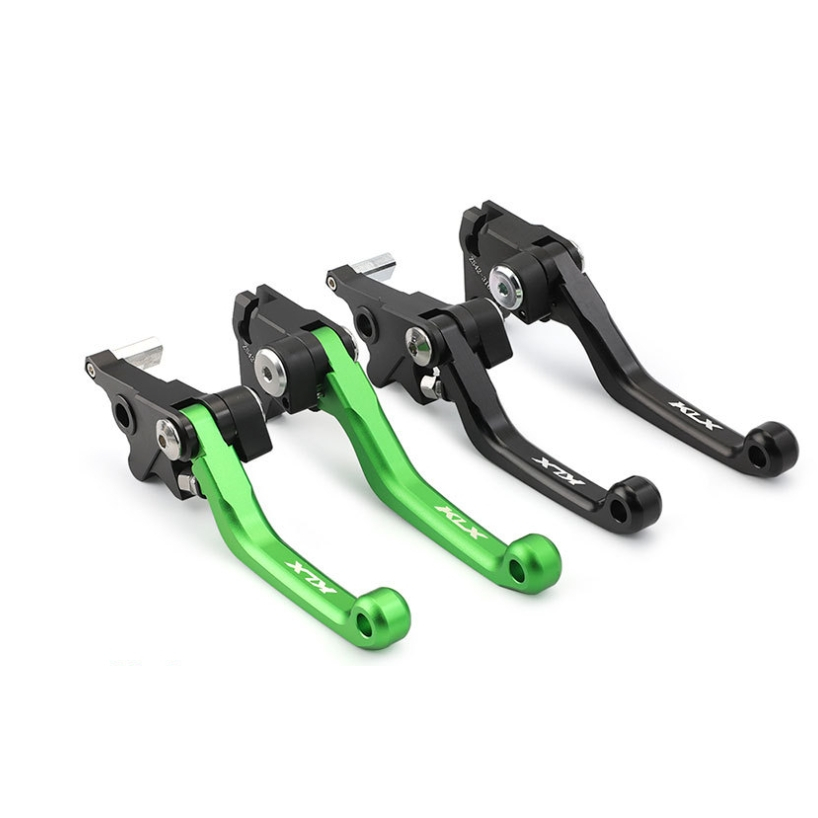มือเบรค มือคลัทช์วิบากสําหรับ Kawasaki KLX140  klx230 ก้านเบรกคลัทช์อลูมิเนียมอัลลอยด์ CNC ปรับระยะได้ รหัส K140 /129