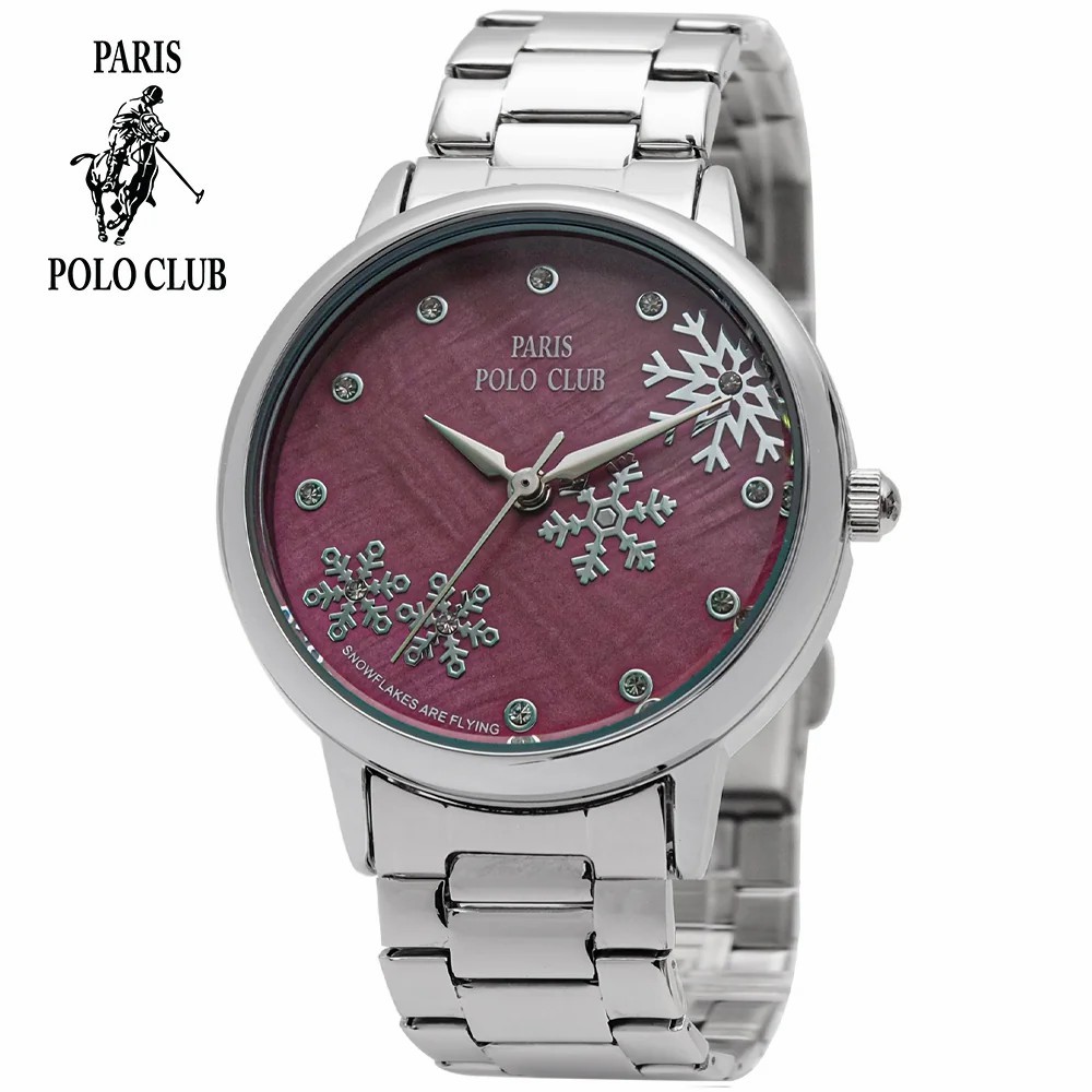 นาฬิกา นาฬิกาข้อมือผู้หญิง ประกัน1 ปี แบรนด์ Paris polo club PPC-220602L