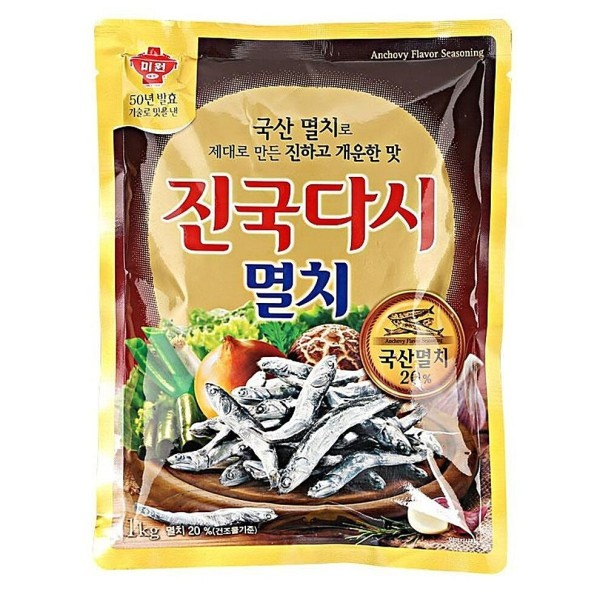 ชองจองวอน ผงปรุงรสดาชิดา รสปลาแอนโชวี่ CHUNG JUNG WON DASHIDA BEEF 청정원 진국다시 멸치