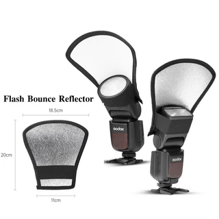 Flash Bounce Reflector แผ่นสะท้อน กระจายแสงแฟลช สำหรับแฟลชหัวค้อนทุกรุ่น ทุกค่าย Softbox