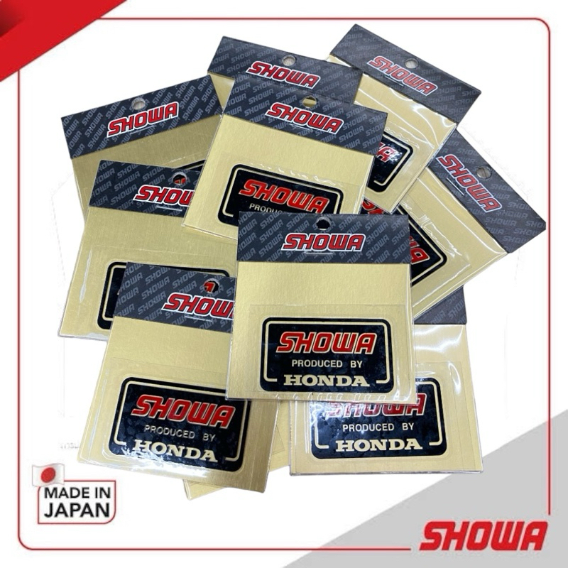 สติ๊กเกอร์ showa กระป๋องสั้น ขนาด 5.7x 3.6 cm.