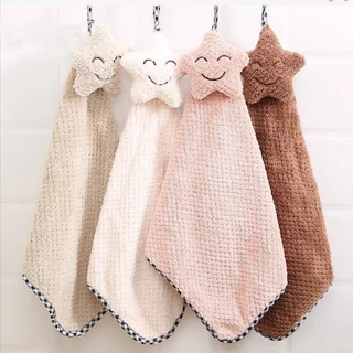 ShopAt.Two[NP-7139] ผ้าเช็ดมือ ผ้าเช็ดมือแบบแขวน ผ้าเช็ดทำความสะอาดอนกประสงค์ พร้อมส่ง