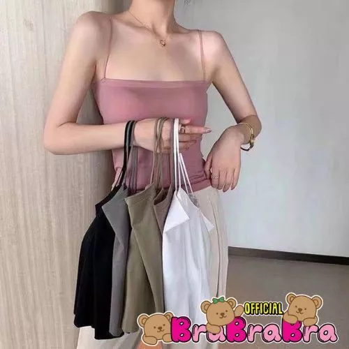 [ส่งจากไทย] 𝑩𝒓𝒂𝑩𝒓𝒂𝑩𝒓𝒂 #bra-267 บราสายเดี่ยว มีฟองน้ำในตัว สีพื้น ผ้าดี