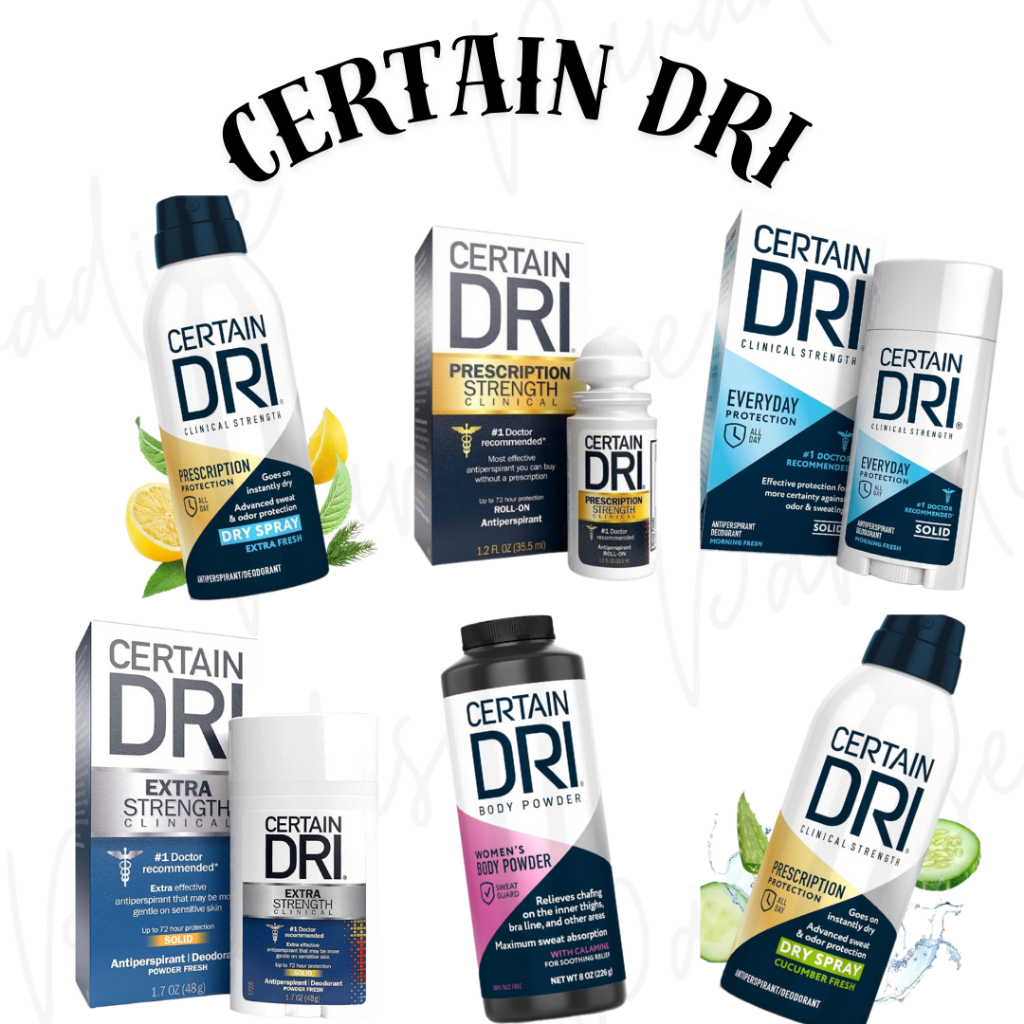 (พร้อมส่ง) Certain Dri Day/Night Roll-on, Solid / Dry Spray โรลออลระงับกลิ่นกาย ระงับเหงื่อ