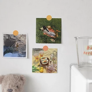 OurHome [พร้อมส่ง] สติ๊กเกอร์ทรงกลม น่ารักๆ สำหรับตกแต่ง สติ๊กเกอร์ DIY สติ๊กเกอร์ตกแต่ง วารสารศิลปะ อัลบั้มทำมือ
