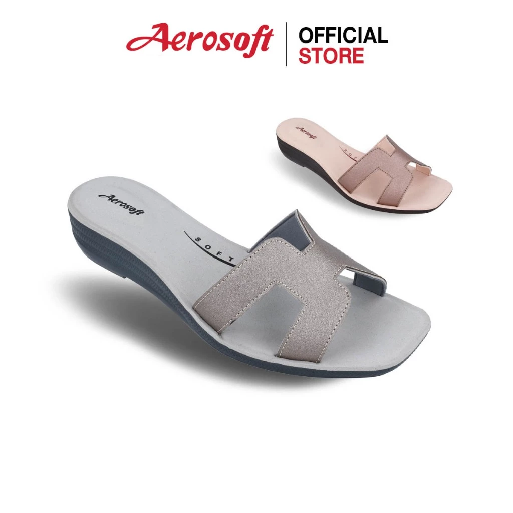 Aerosoft (แอโร่ซอฟ) รองเท้าแตะผู้หญิง แบบสวม นิ่มๆ เพื่อสุขภาพ รุ่น SW0105