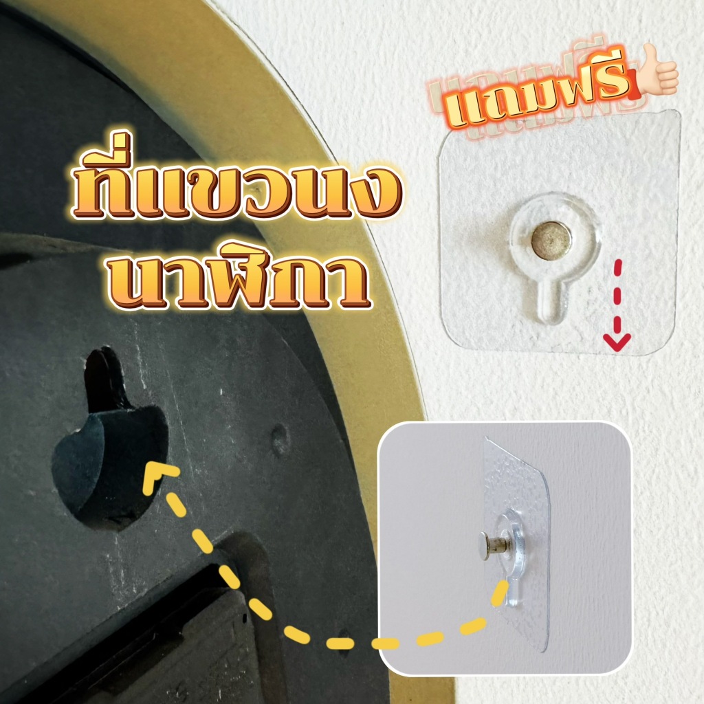 นาฬิกาแขวนผนัง (12นิ้ว) รุ่น CK04 ตัวเลขนูน 3 มิติ ติดผนัง ทรงกลม เข็มเดินเงียบ ไร้เสียงรบกวน STD - รูปที่ 4