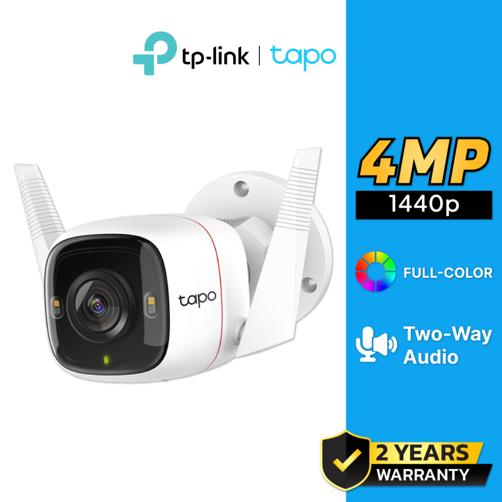 TP-Link กล้องวงจรปิด WIFI 4 ล้านพิกเซล รุ่น Tapo C320WS