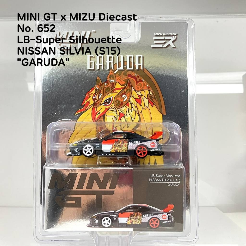 Mini GT  No.652-R Nissan LB-Super Silhouette S15 SILVIA “Garuda” MINI GT x MIZU Diecast