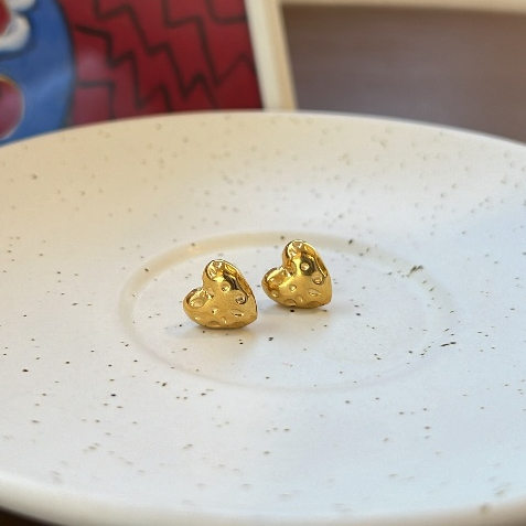 gemin. | #gmnheartchoco03 earrings ต่างหูหัวใจ