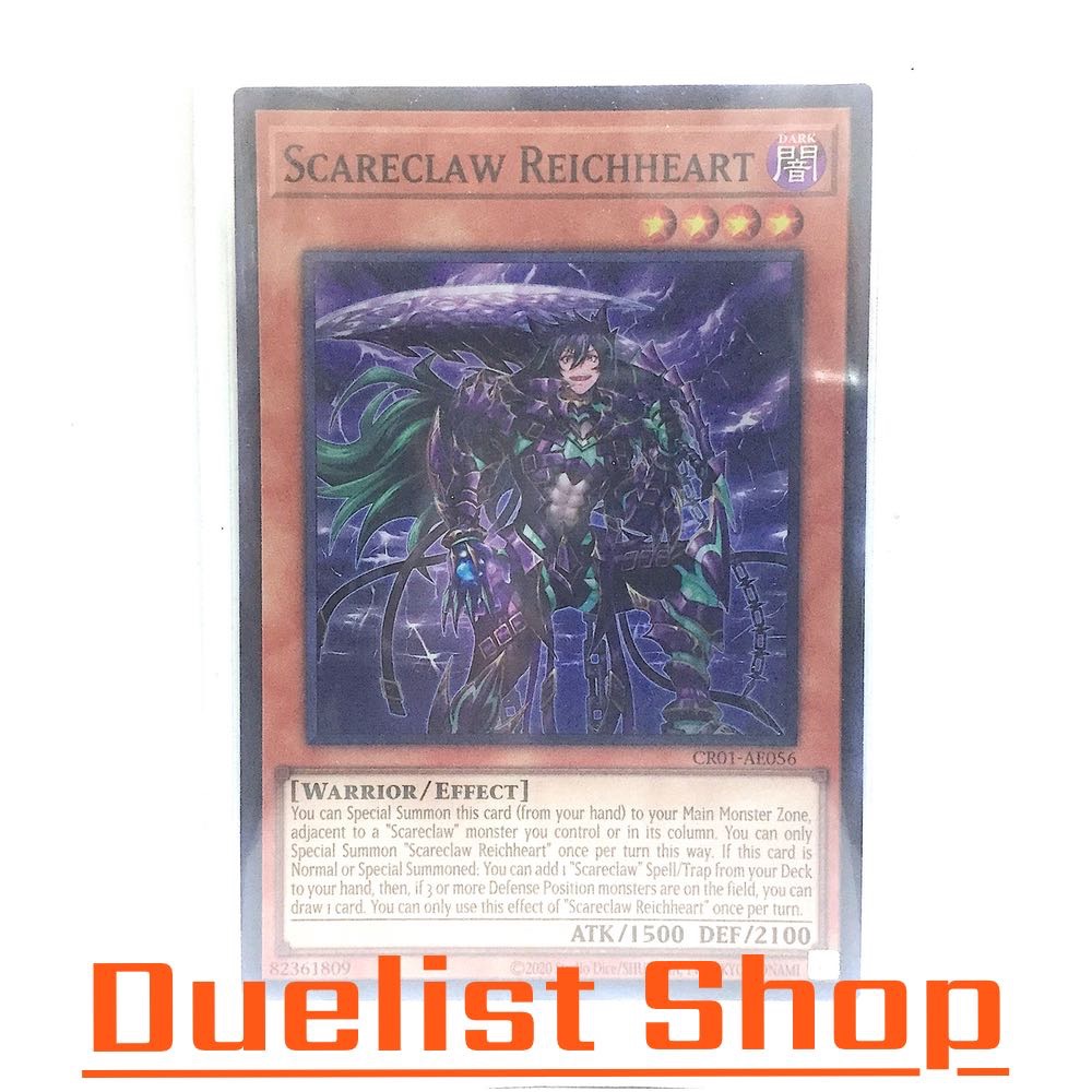 Scareclaw Reichheart (SR) Monster Dark Level4 [Warrior/Effect] ชุด CR01-AE056 การ์ดยูกิโอ (Yu-Gi-Oh!