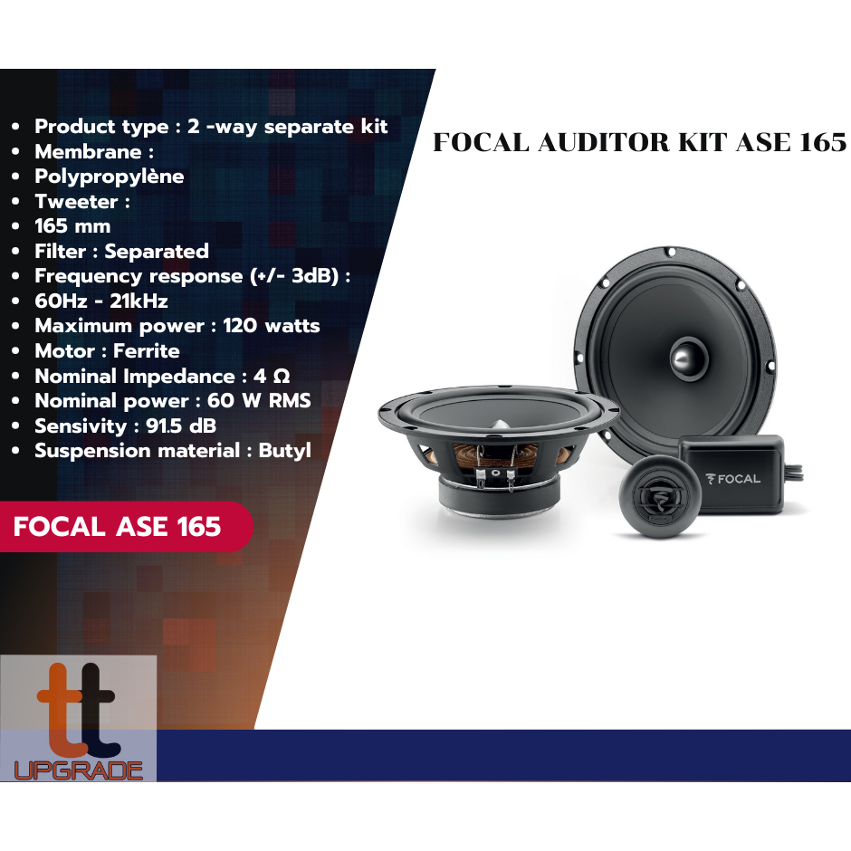 ลำโพงรถยนต์ FOCAL ASE 165