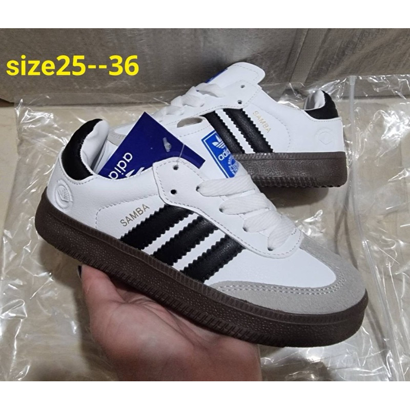 New Samba รองเท้าผ้าใบเด็ก Adidas Samba สวมได้ทั้งเด็กผู้หญิง/ผู้ชาย (ไซส์ 25-36)