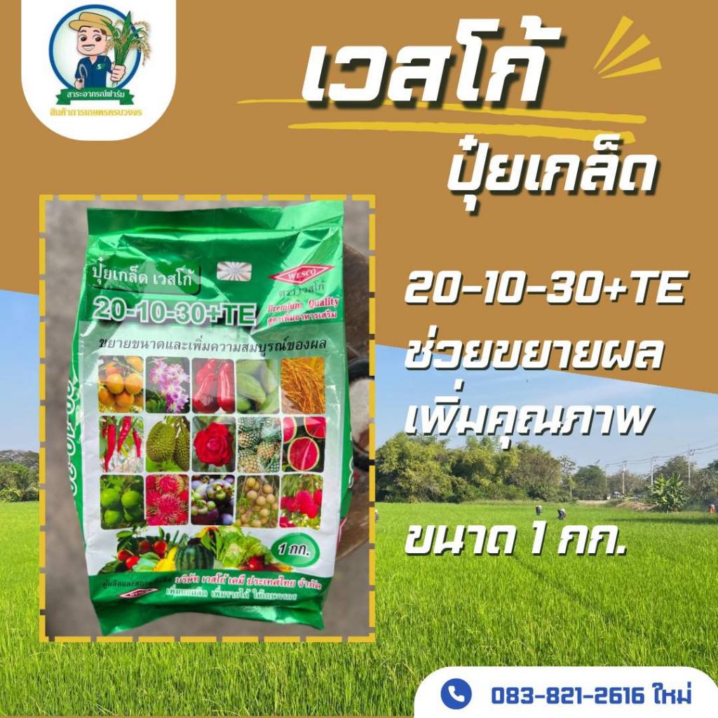 เวสโก้ ปุ๋ยเกล็ด 20-10-30