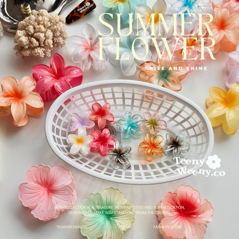อัพเดตสีใหม่! แบบใหม่! กิ๊บดอกไม้รุ่น SUMMER FLOWER  ⛱️  —-teenyweeny.co ส่งในไทย   กิ๊บสาวpinterest – โปรปัง