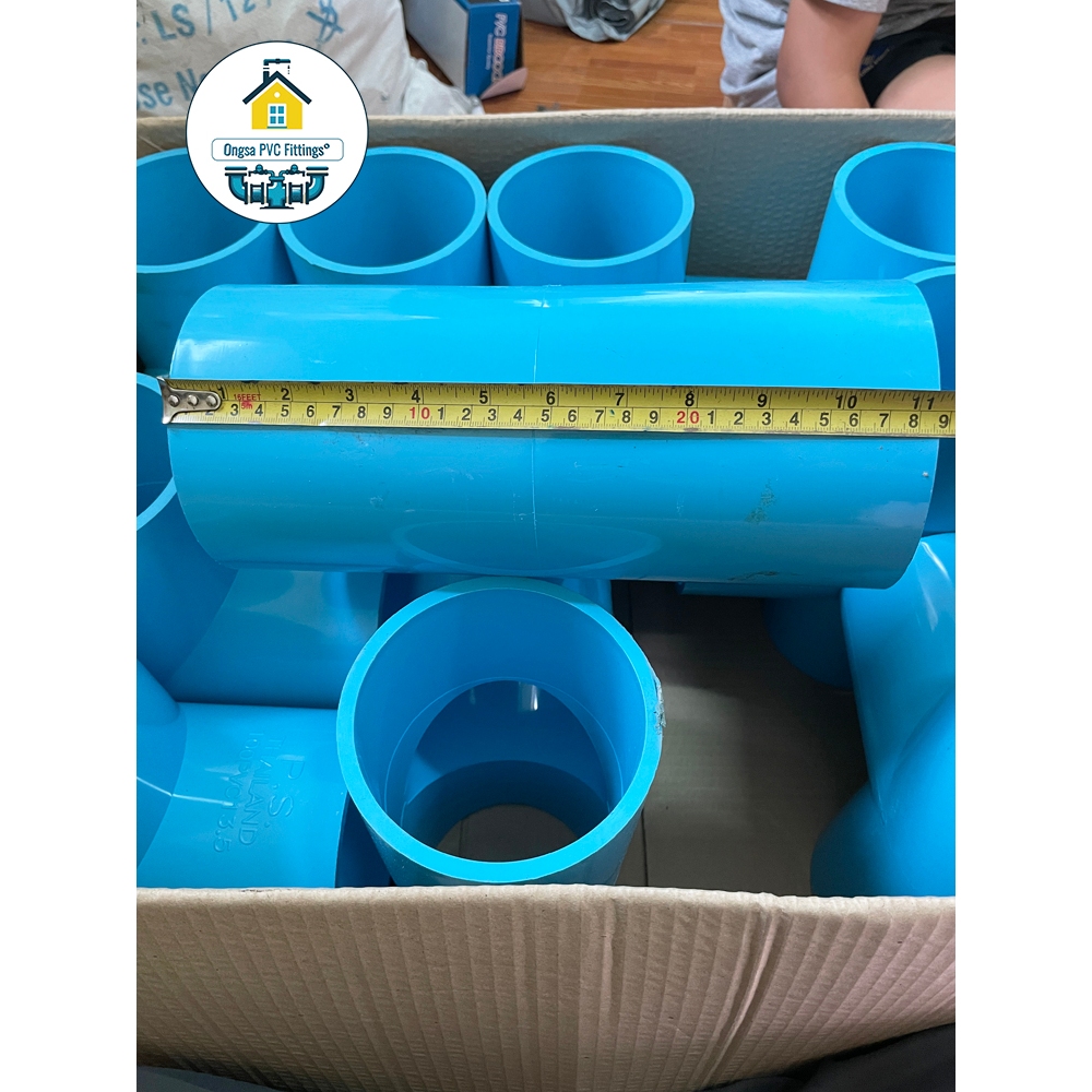 PVC สามทางหนา ขนาด 4 นิ้ว  สามทาง ใช้สวมท่อ PVC ฟ้า มาตรฐานทั่วไป ข้อต่อพีวีซี พร้อมส่ง - รูปที่ 6