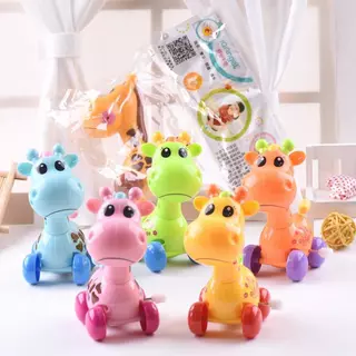 [พร้อมส่ง]ตุ๊กตาการ์ตูนไขลาน การ์ตูนรูปวัว ของเล่นไขลาน หลากหลายสีสันสวยงาม ไม่ต้องใส่ถ่าน (สุ่มสี)