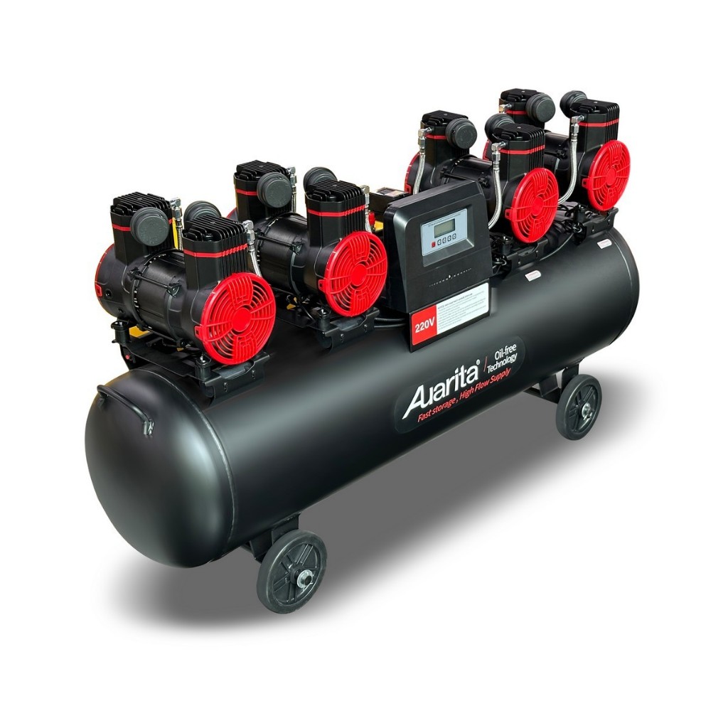 AUARITA ปั๊มลมออยฟรี  รุ่น 4-1500X4F160 ขนาด 160 ลิตร กำลัง 8 แรงม้า ไฟ 220 โวลต์ ปั๊มลมoilfree ปั้ม