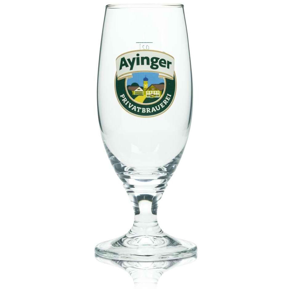 แก้วเบียร์เยอรมัน Ayinger อัยยิงเงอร์ 0.2 ลิตร Goblet Polka ทรงทิวลิปสำหรับเทสติ้ง ใหม่นำเข้า