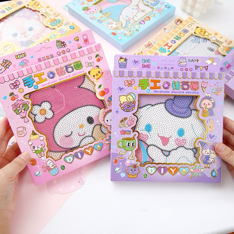 ครอสติสคริสตัล Sanrio DIY ภาพติดเพชร ฝึกพัฒนาการเด็ก