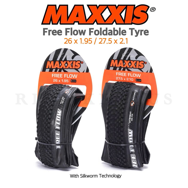 ยางนอกจักรยาน MAXXIS รุ่น FREEFLOW ขนาด 26x1.95 & 27.5x2.10 ขอบพับ ยางเสือภูเขา