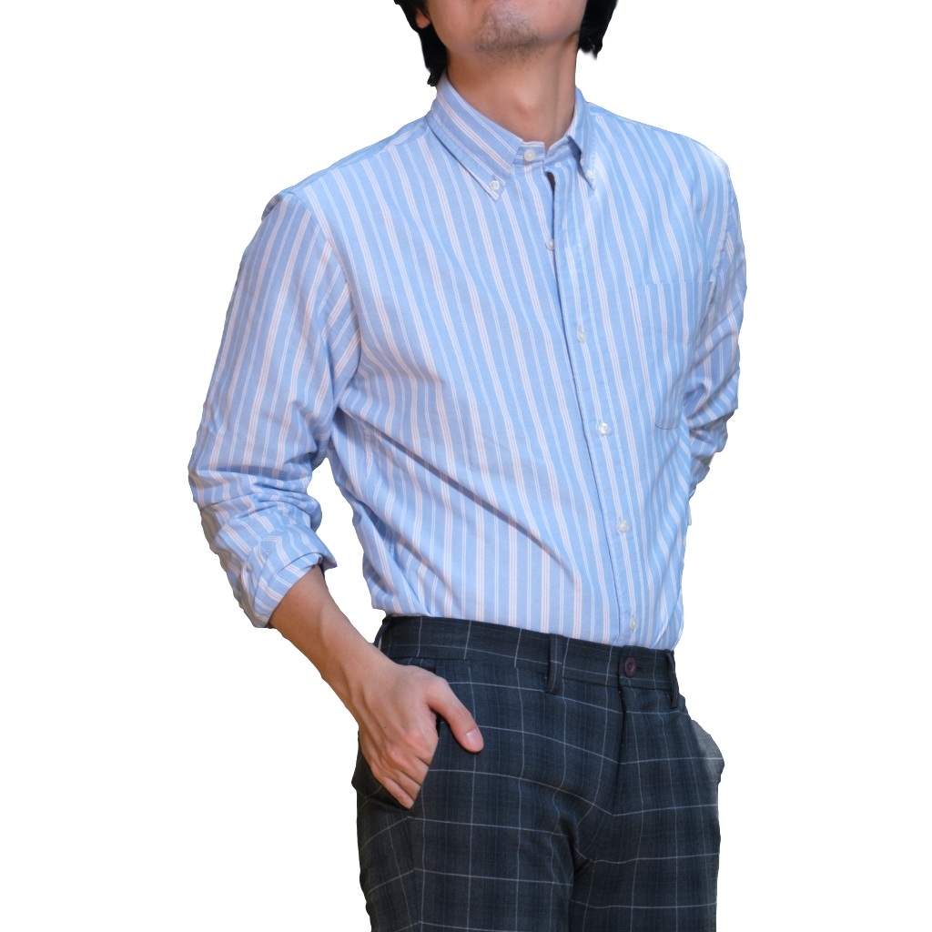 era-won เสื้อเชิ้ต ทรง Comfort fit รุ่น Oxford shirts Mercerizing สี Rainbow Castle