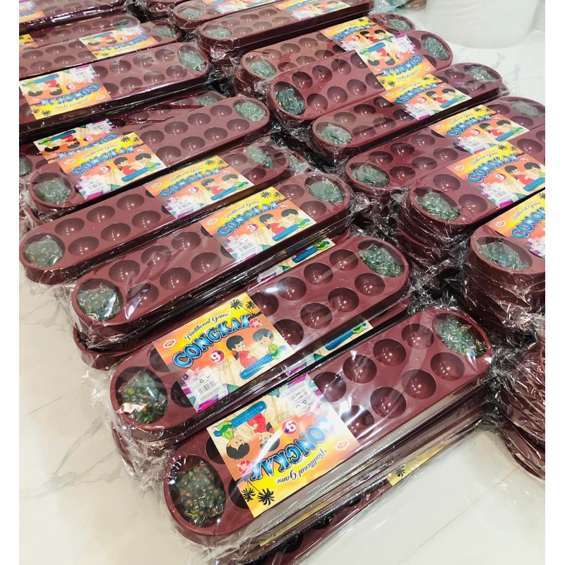 ของเล่นเด็ก  กิจกรรมงดจอ หมากขุมพลาสติก แถมลูกแก้ว100ลูก
