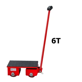 【Good_luck1】เต่าลากเครื่องจักร 6 ตัน รุ่น CRA-6 รุ่นล้อยาง CARGO TROLLY 6 TON ย้ายเครื่องจั มี 4 ล้อ