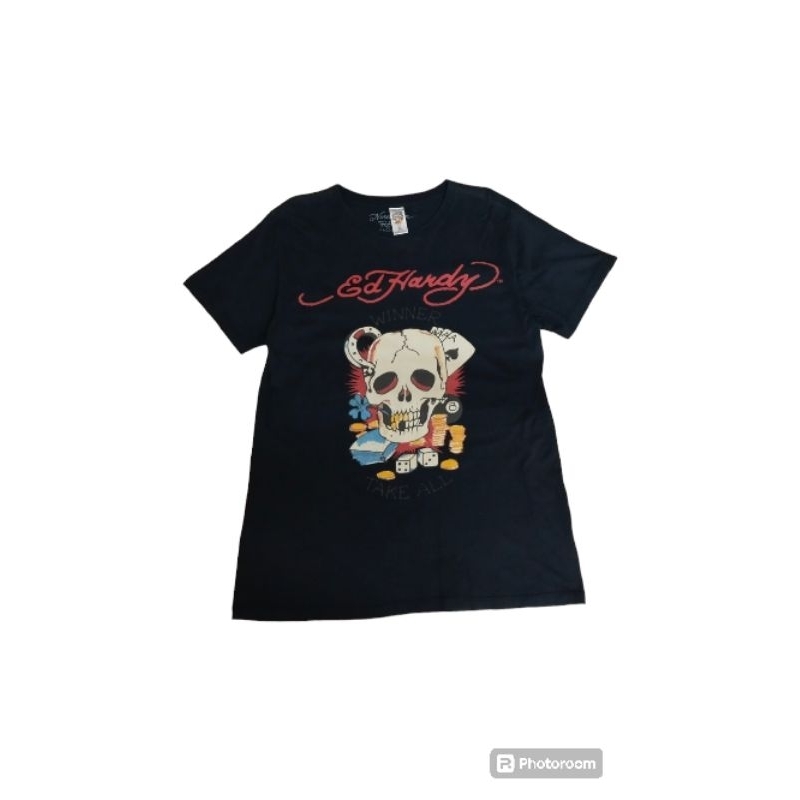 เสื้อยืด Ed Hardy " Winner Take All " มือสอง