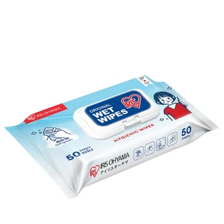 IRIS OHYAMA - ORIGINAL WET WIPES 50pcs (250 g.) ไอริส โอยามะ ทิชชู่เปียก 50 แผ่น สูตร แอลกอฮอล์