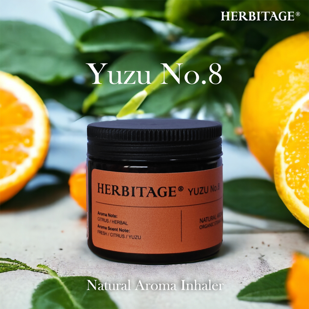 HERBITAGE Yuzu No.8 Herbal Inhaler ยาดมสมุนไพร [ ด ]