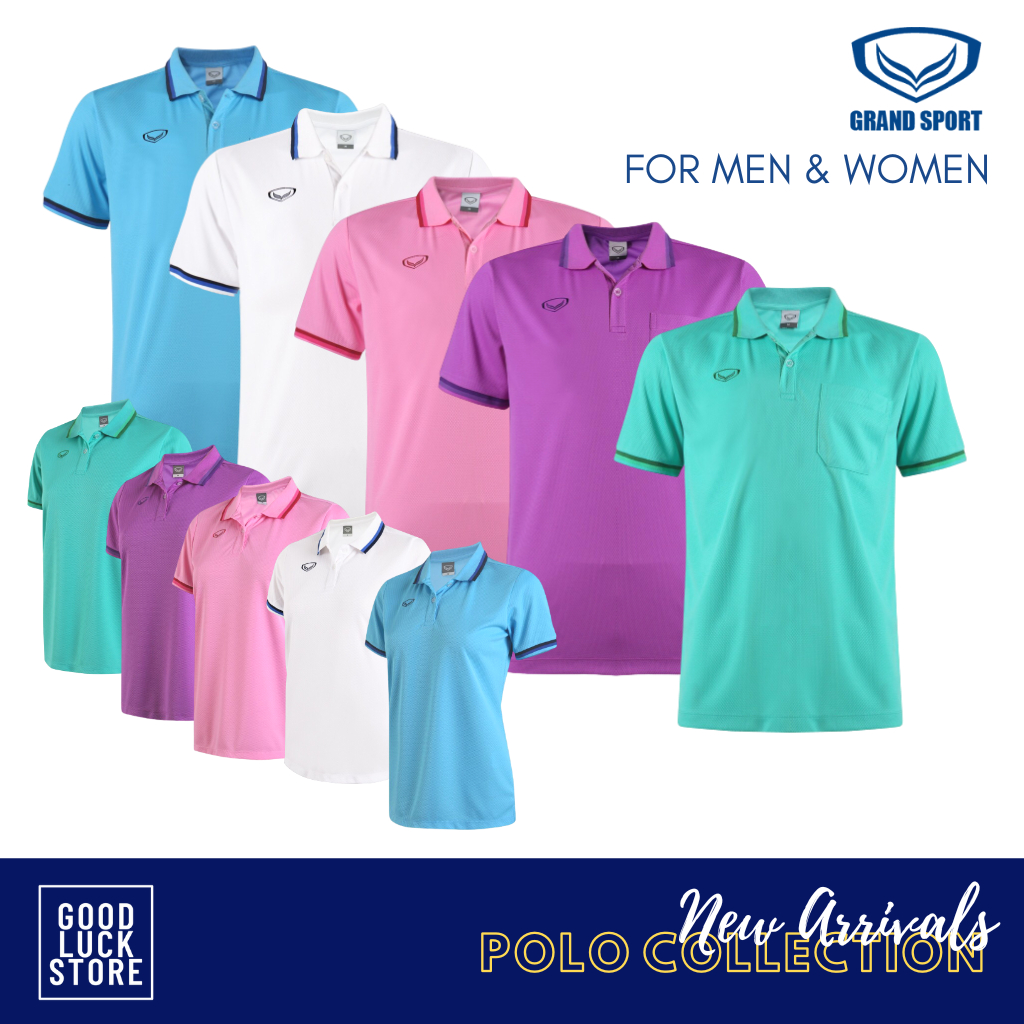 [SET1/2] เสื้อโปโล GRAND SPORT - รุ่นปกทอริ้ว (12-588/12-788)