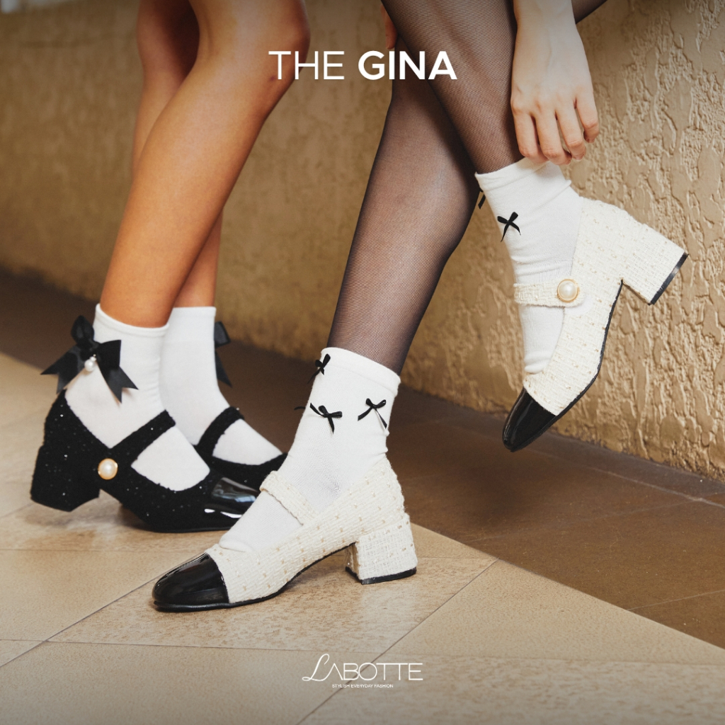 The Gina - Labotte.bkk รองเท้าแมรี่เจน รองเท้า Y2K Mary Jane Shoes (1768-22)