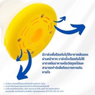 ChokeVac ของแท้ประกัน 1ปี อุปกรณ์ช่วยเหลือผู้ป่วยสำลักโช๊คแวค กันสำลัก อาหารติดคอ มีอย.คู่มือภาษาไทย