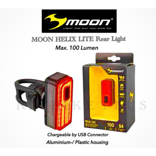 (โค๊ดส่วนลด) ไฟท้ายจักรยาน  MOON  HELIX LITE 100 150 300 LUM…