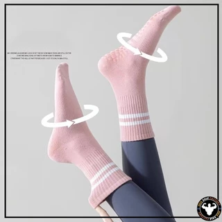 🚛พร้อมส่ง🚛 ถุงเท้าปุ่มกันลื่น Cotton non-slip socks ระบายอากาศได้ถึงเหมาะสำหรับโยคะ/พีลาทิส suitable for yoga/pilates