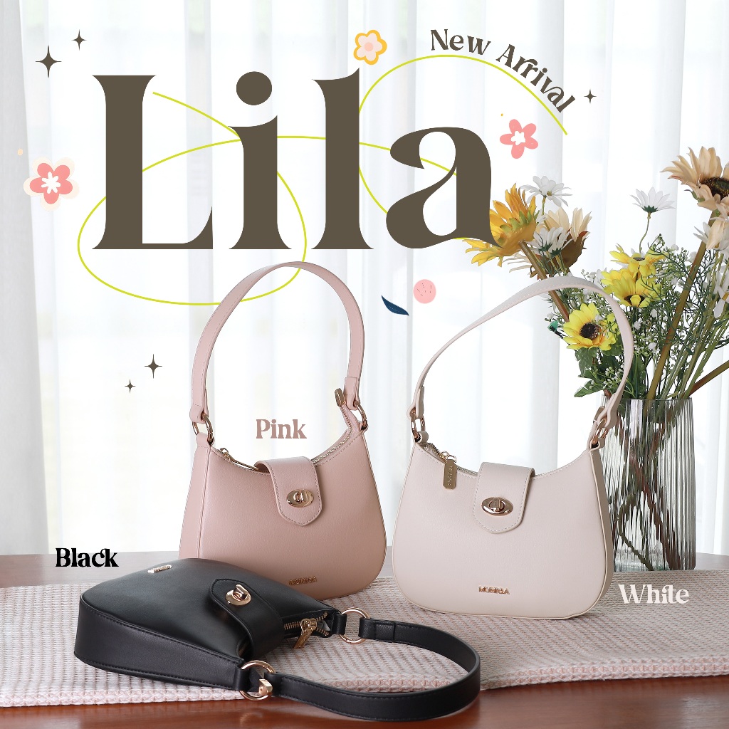 MUNIGA รุ่น "Lila" กระเป๋าสะพาย สายโซ่ สำหรับผู้หญิง สินค้าใหม่ New Arrivals