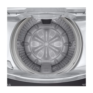 แอลจี เครื่องซักผ้าฝาบน ความจุ 15 KG. สีเทาเข้ม รุ่น T2515VBTM LG WASHING MACHINE TOP LOAD 15 KG. #T2515VBTM SILVER