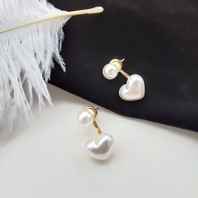 COD-ในไทย💖ต่างหู จี้มุกลายหัวใจ หวานแฟชั่น Insสไตล์เกาหลี สำหรับผู้หญิง S925ไม่ทําให้แพ้ง่าย ไม่ตกสี เครื่องประดับแฟชั่น - รูปที่ 2