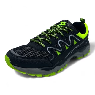 HARA Sports รองเท้าผ้าใบ รองเท้าผ้าใบพื้นนุ่ม รองเท้าชาย สีสะท้อนแสง รุ่น J97 สีดำ