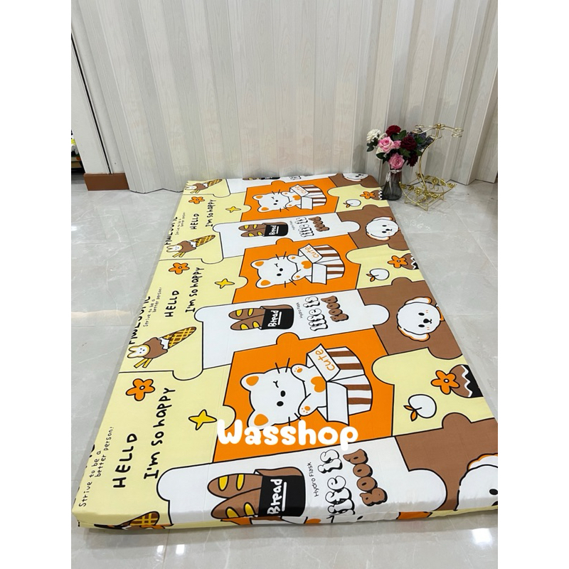 ที่นอนปิกนิก(ความหนา3นิ้ว)ปิกนิกขนาด 3.5 ฟุต ปลอกที่นอนถอดซักได้ พับเก็บได้ที่นอนหนานุ่มตรงปก - รูปที่ 3