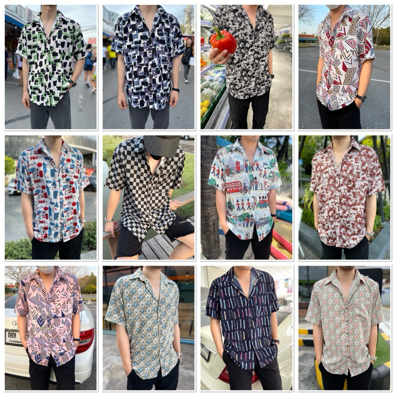(J) เสื้อเชิ้ตแฟชั่น ลายสวย🔹 M - L - XL - XXL ✔️ ทุกไซส์ราคาเดียว