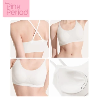 Pink Period บราไร้ขอบ เจลลี่บรา เนื้อผ้านิ่ม เก็บทรงดี ความยืดหยุ่นสูง Free size Bra ระบายอากาศ และอ่อนโยนต่อผิว JY05